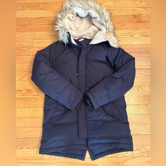 Crewcuts Boy Girl Fishtail Puffer Parka Size 12 Almost New - Picture 1 of 8